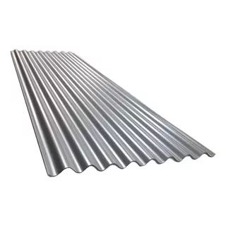 Chapa Galvanizada Sinusoidal Cal 27 1.10 X 4 Mts