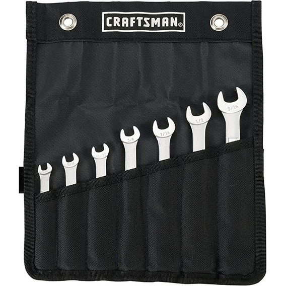 Juego De Llaves Combinadas Craftsman® 7pzs Estándar C/ Funda