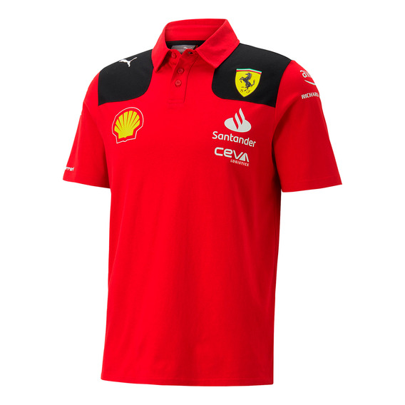 Camiseta Polo Ferrari Oficial 2023 Fórmula 1 Original