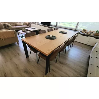 Mesa De Comedor 6 Personas Madera Roble Americano / Red Oak