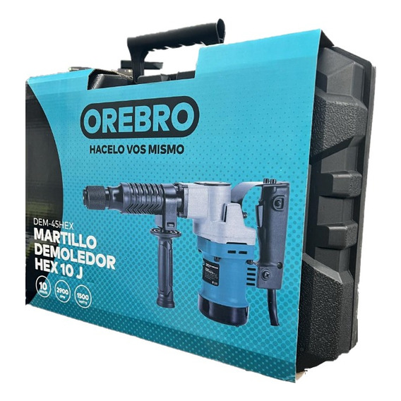 Martillo Demoledor Orebro Hex 10j 1500w 2900rpm Maletin