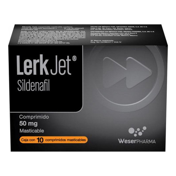 Lerk Jet Caja Con 10 Comprimidos Masticables De 50 Mg