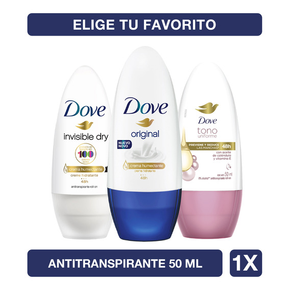 Dove Desodorante En Roll On 50ml