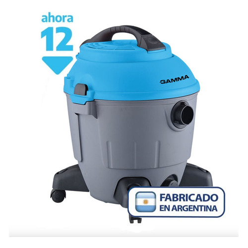 Gamma G2202AR aspiradora 12L para seco y líquido 1000W color gris y azul