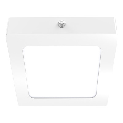 Plafon Led 6w Blanco Cuadrado Blanco Calido X10 Blanco