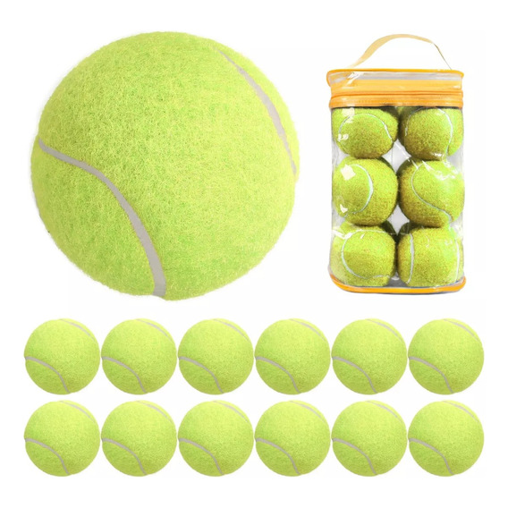 12 Piezas Pelotas Entrenamiento De Presión Con Tenis