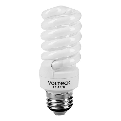 Lámpara Espiral Mini T2 15 W Luz Cálida En Blíster, Volteck