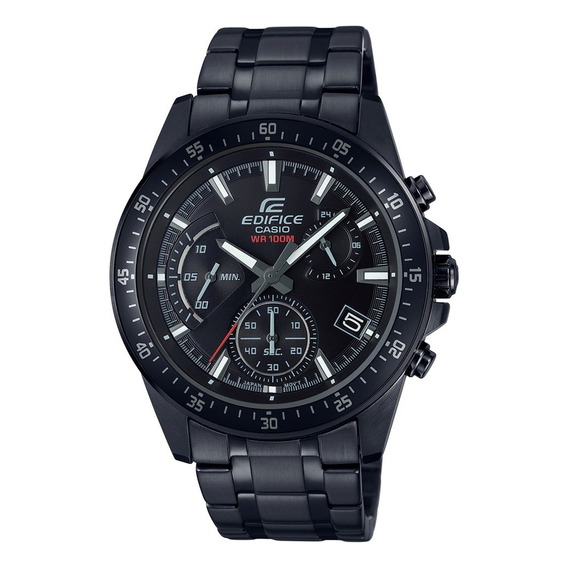 Reloj Casio Edifice Hombre Efv-540dc Garantía.megatime Color De La Malla Negro Color Del Bisel Negro Color Del Fondo 1a