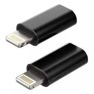 2 Adaptador Usb Tipo C Hembra A Lightning Macho Para iPad