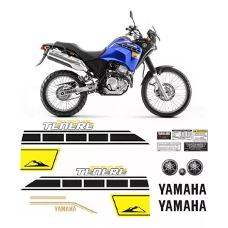 Adesivos Yamaha Tenere 250 2015 Azul + Etiquetas Tnr013