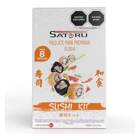 Paq. De Productos Para Hacer Sushi Con Arroz Cocido Incluido