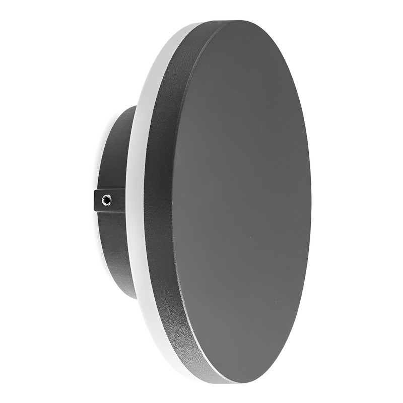 Aplique Exterior Skote Leuk - Led Integrado - Negro 3c