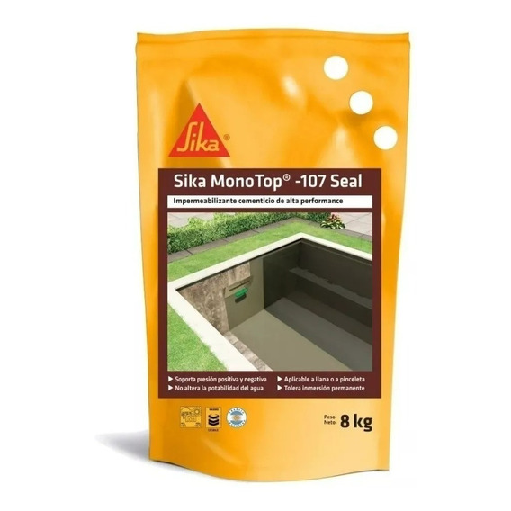 Sika Monotop 107 Seal Impermeabilizante 8kgs X1u - Migliore