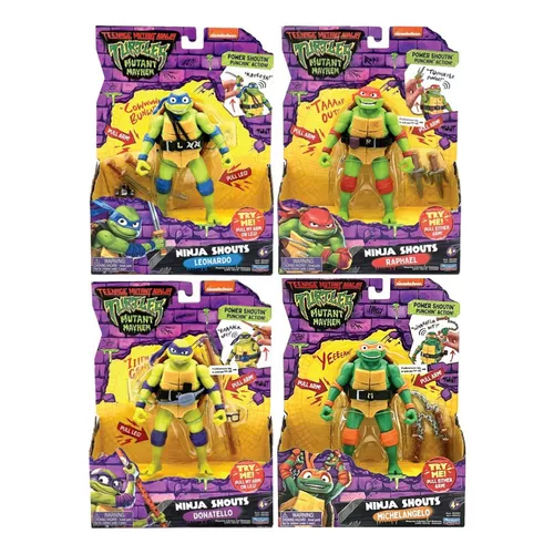 TORTUGAS NINJA Las Tortugas Ninja Figura 14 Cm Donatello Con Sonido