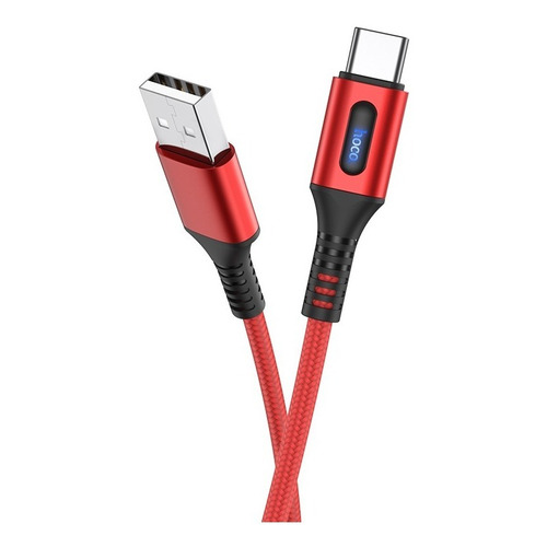 Cable Apagado Inteligente Micro/tipoc/compatible Para iPhone Color Rojo Tipo C