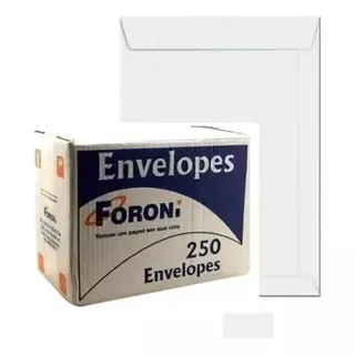 Envelope Saco Kraft Branco 90gr A4 240x340mm Caixa C/ 250 Un