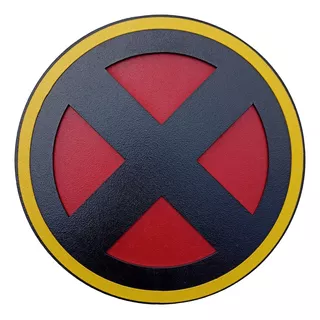 Cuadro X-men Logo Marvel Avengers Cuadrito Madera Vofi.arg