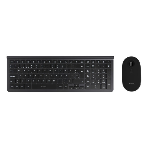 Combo Multidispositivo 2 En 1 Teclado + Mouse 2.4ghz Mk675 Color del teclado Negro