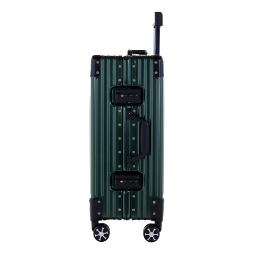 Valija Carry On Cabina de Aluminio T-Onebag Candato TSA 4 Ruedas 360 grados Color verde