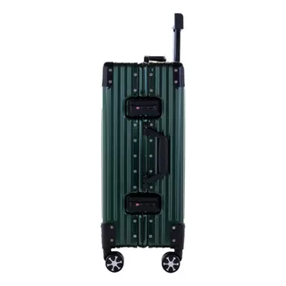 Valija Carry On Cabina De Aluminio T-onebag Candato Tsa 4 Ruedas 360 Grados Color Verde