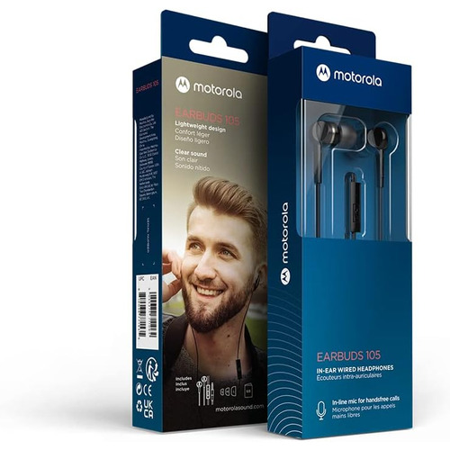 Auriculares in-ear Motorola Earbuds negro