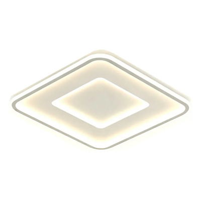Plafón Led Prisma Blanco 50 Cm Luz Desing Blanco