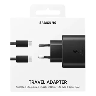 Cargador Samsung 45w Cable Usb-c 5v Carga Super Rápida 2.0