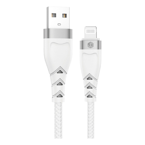 Cable De Datos Jd D-30 Usb Compatible iPhone Carga Rapida-* Color Blanco