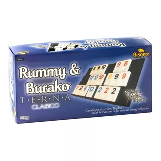 Rummy Burako Atriles Triple Terna Juego Mesa Clasico