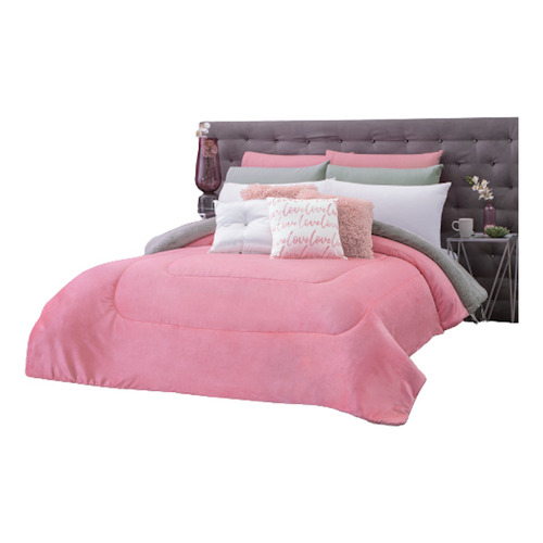 Cobertor Poliester Pachicalientito Rosa King Size Concord