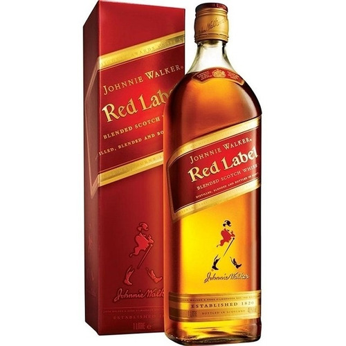 Whisky Johnnie Walker Red Label Litro C/ Estuche Escocia