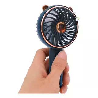 Mini Ventilador Orejas Recargable Portátil Mano Y Mesa Mls60