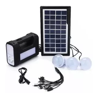 Nuevo Kit Solar De Emergencia /camping/usb/3 Ampolletas/8017