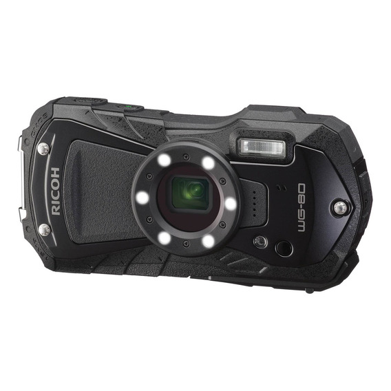 Ricoh Wg-80 Cámara Digital Impermeable Negra A Prueba De G. Color Negro