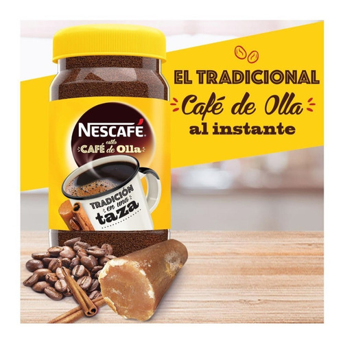 Café Instantáneo Nescafé Estilo De Olla Con Canela En Frasco 170 g