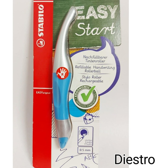 Stabilo Easyoriginal Pen Refills Cartuchos Tinta Azul 0.5mm Pack de 6 