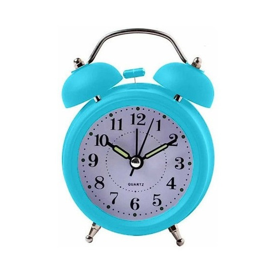 Reloj Despertador Antiguo Metalico Doble Campana Colores