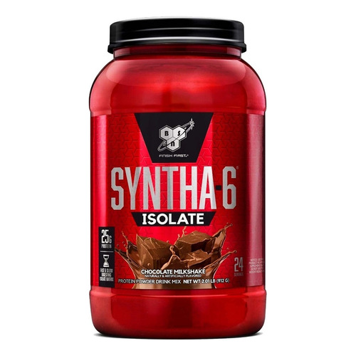 Suplemento en polvo BSN  Syntha-6 Isolate proteína sabor chocolate milkshake en pote de 912g