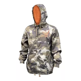 Chaqueta - Saco Camuflado Semi Impermeable Con Capota