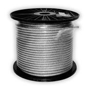 Cable De Acero Galvanizado 6x7+1 Ø 5 Mm Flexible X 100 Mts Buloneria 