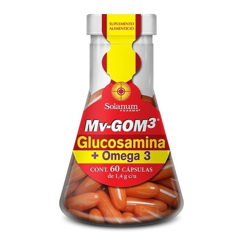 Solanum Glucosamina Con Omega 3 60 Cápsulas Vitamina C Sfn Sabor Sin sabor