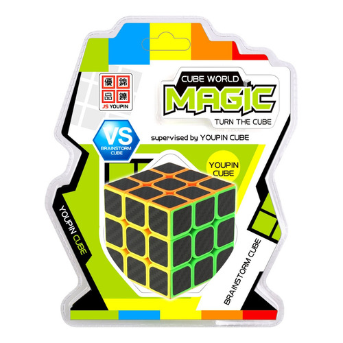 Cube World Magic Cubo Magico Colores Invertidos 3x3 Full Color De La Estructura Negro