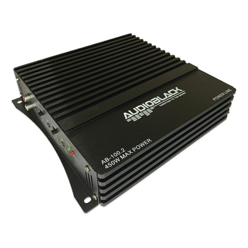 Amplificador Audioblack Ab-100.2 2 Canales 450w Máx Clase Ab Color Negro