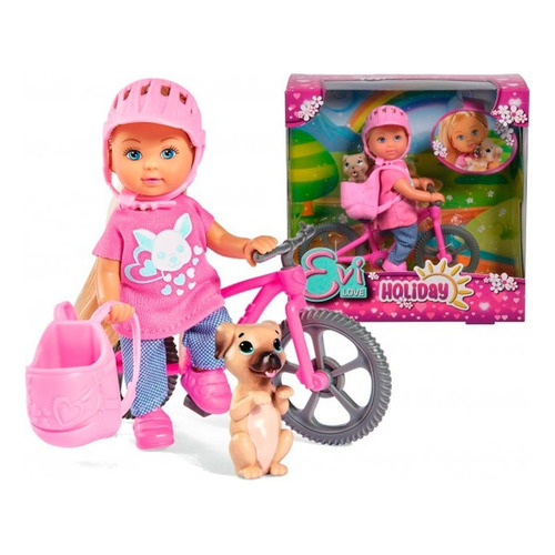 Muñeca Evi Bicicleta De Vacaciones 10573 E. Full