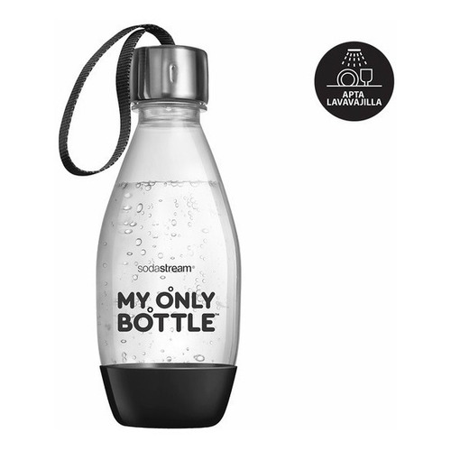 Botella Reutilizable My Only Bottle Sodastream 0,5lts. Color Black