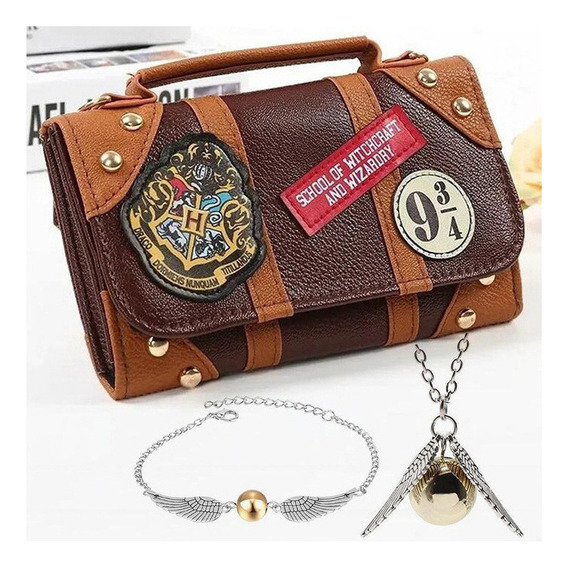 Bolsa Mágica Hogwarts Bags Con Collar Color As Shown