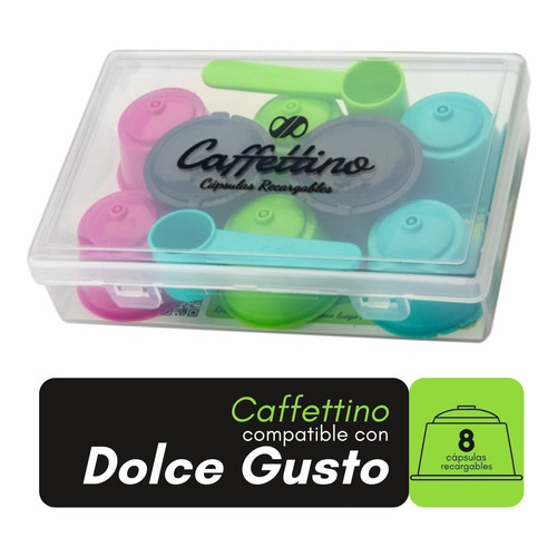  Capsulas Dolce Gusto Recargables Ecologicas X8 Caffettino 