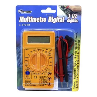 Multímetro Digital Western 979md C/ Bip Display 3½ Dígitos