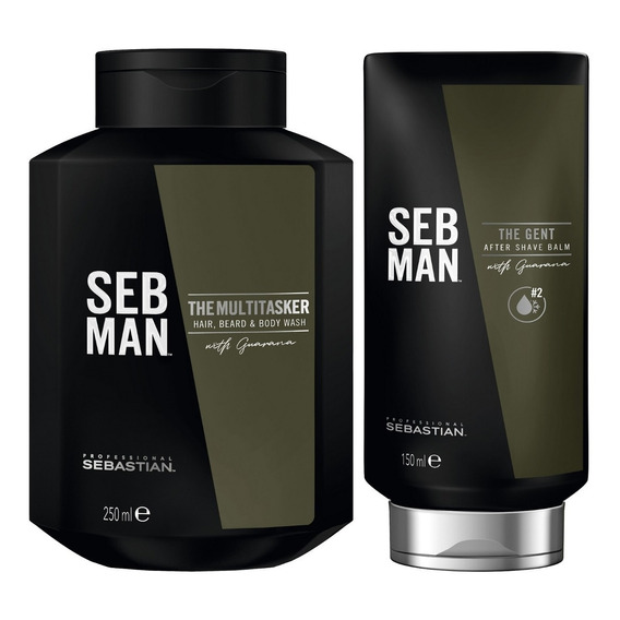Shampoo 3 In 1 + Bálsamo After Shave Gent Sebastian Seb Man