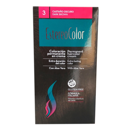 Kit Kit EstereoColor  Coloracion kit 3 - Castaño Oscuro tono 3 castaño oscuro